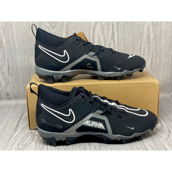 Nike Alpha Menace Varsity 3 Men\'s 14 Football Cleats Black/Grey/White CV0586-010 main image 9